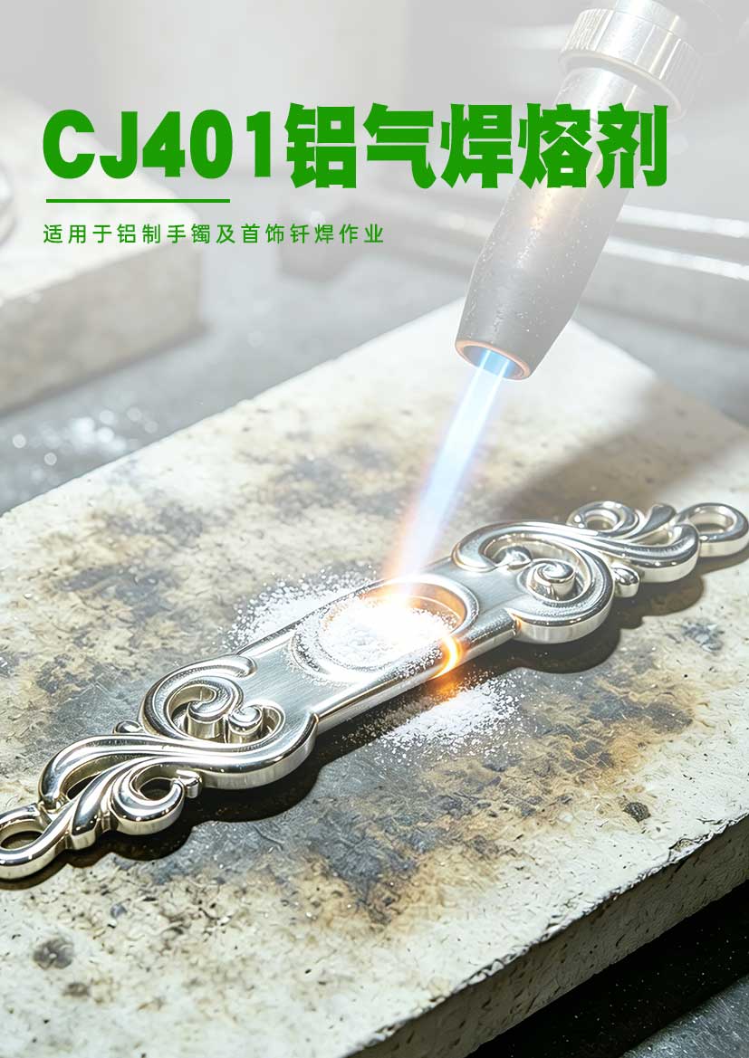 新鑫焊材CJ401 铝气焊熔剂 – 适用于铝手镯及珠宝钎焊的理想产品