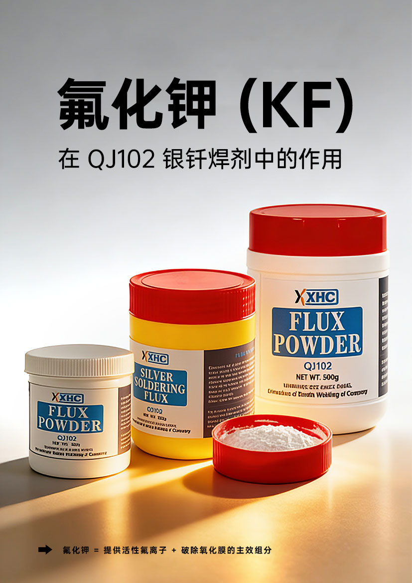 新鑫QJ102 银钎焊熔剂中的氟化钾（KF）